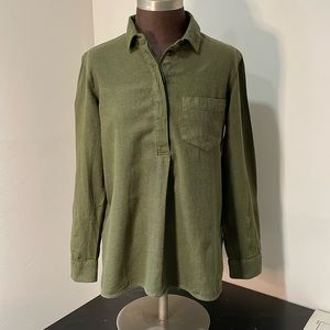 Madewell Flannel Ex Boyfriend Button Back Shirt